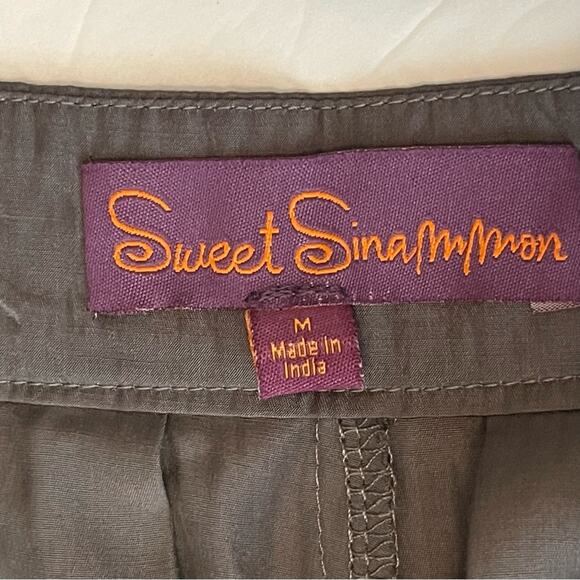Sweet Sinammon Pewter Gray Wide Leg Party Event Pants NWOT Size M - Picture 9 of 12